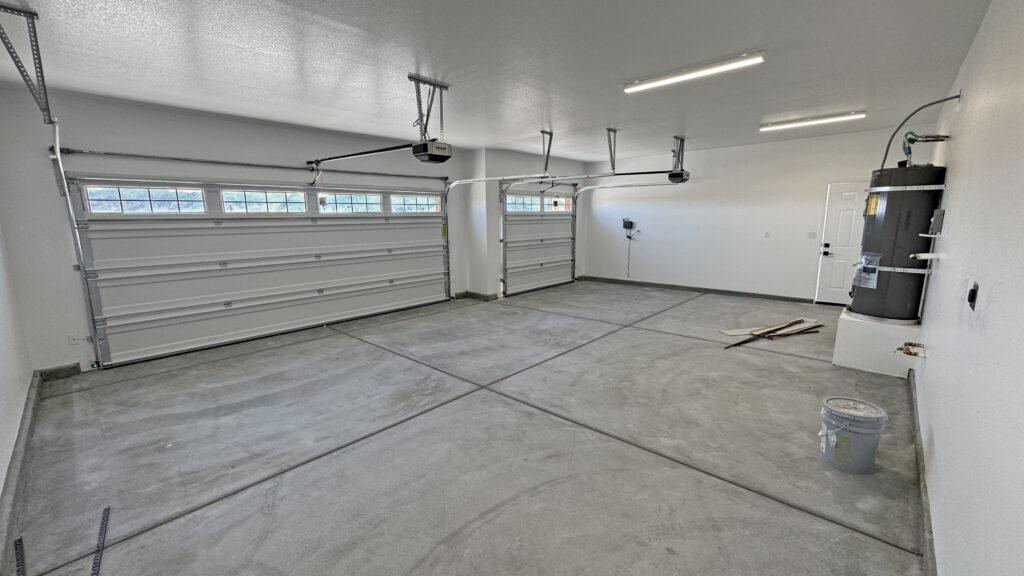 3-car garage with extra bay in a custom home built by Innovative Custom Homes in Pahrump, NV