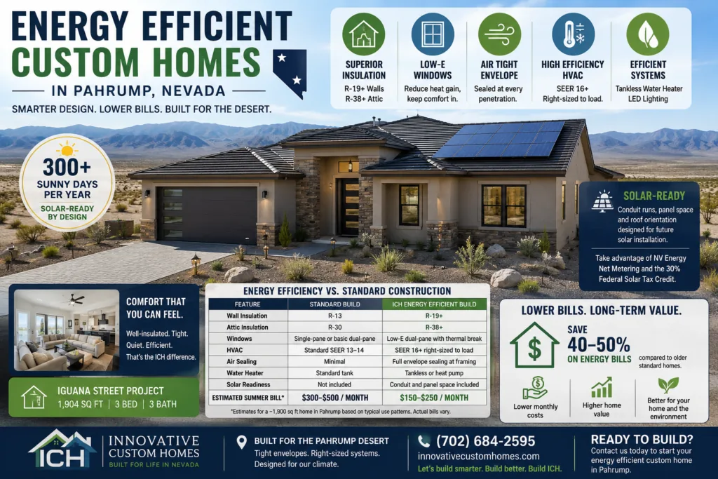 Energy Efficient Custom Homes in Pahrump, Nevada