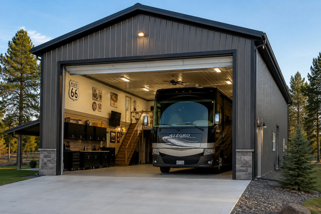 Custom RV Garage.
